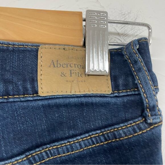 Abercrombie & Fitch Dark Wash Low Rise Skinny Jeans Womens 26 Y2K Blue Denim - Picture 5 of 8